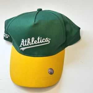 Oakland Athletics MLB Baseball Cap Hat Green‎ Yellow Adjustable Adult